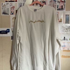 like new Maddie Green Designs You Are Golden Crewneck